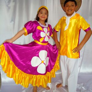 Cumbia flor morado niños