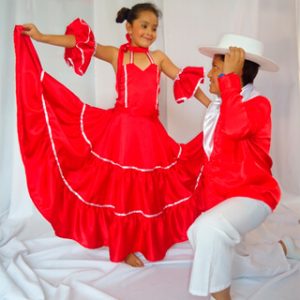 Cumbias rojo niños