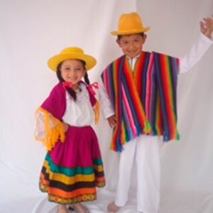 Modelo arcoiris lila niños