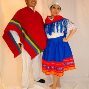 Modelo combinadas azul rojo hombres