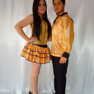 Modelo corset fiesta dorado adultos hombres