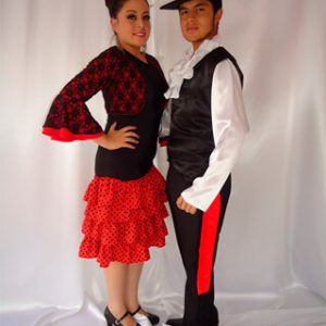 Modelo españoles vestido negro adultos mujeres