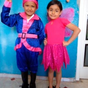 Modelo hadas fucsia niños