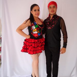 Modelo lentejuela negro adultos hombres