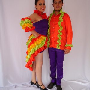 Modelo mambo tafetan morado adultos hombres