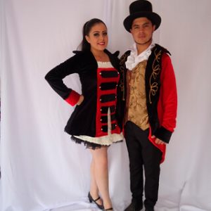 Modelo presentador de circo hombres