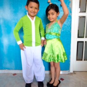 Traje bolero verde niños