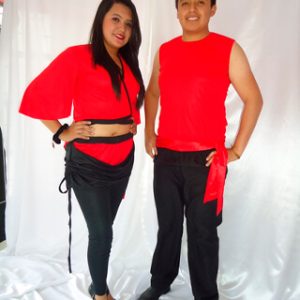 Traje licra negro mujeres
