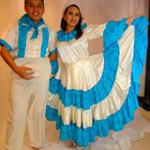 Cumbia beige celeste hombres